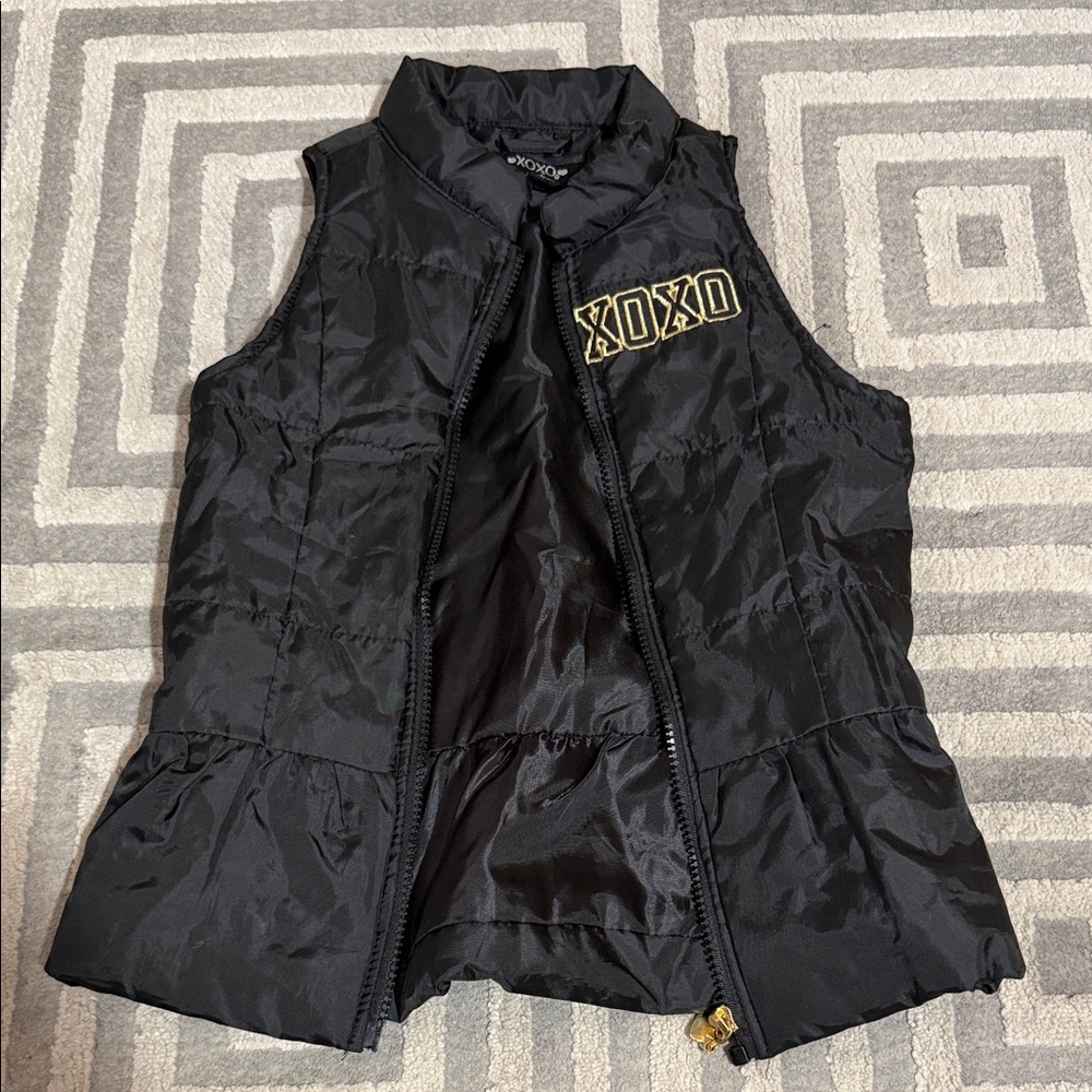 XOXO Black Quilted Vest